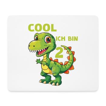 Dinosaurier 2 Geburtstag Dino 2 Jahre Spruch - Mousepad (Querformat) - Weiß - Vorne