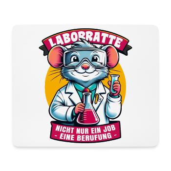 Laborratte – Chemie Humor mit Berufung - Mousepad (Querformat) - Weiß - Vorne