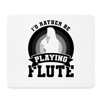 Flute Player Joke - Mouse Pad (horizontal) - white - Front