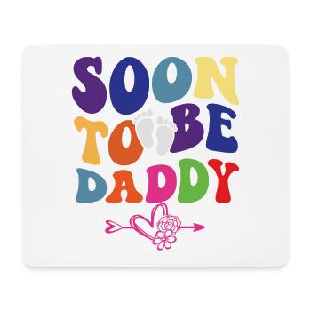 promotrd to Be Daddy, New Dad Pregnancy - Mouse Pad (horizontal) - white - Front