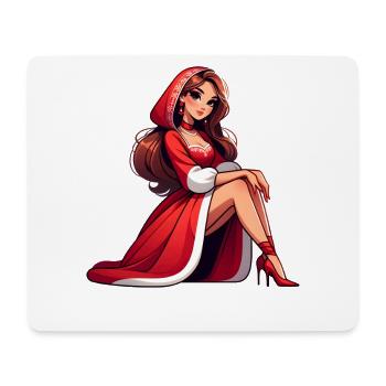 Ded Moroz Snegurotschka russischer Weihnachtsmann - Mousepad (Querformat) - Weiß - Vorne