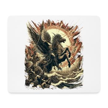Myth of the Divine Rider - Mouse Pad (horizontal) - white - Front