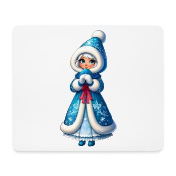 Ded Moroz Snegurotschka russischer Weihnachtsmann - Mousepad (Querformat) - Weiß - Vorne