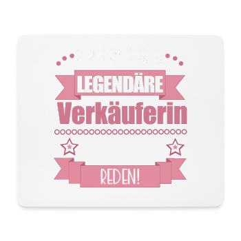 Lustiger Spruch für Verkäuferin – Geschenkidee - Mousepad (Querformat) - Weiß - Vorne