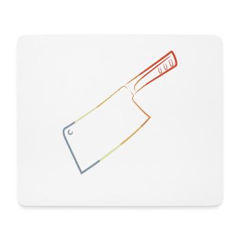 Retro Knife - Mouse Pad (horizontal) - white - Front