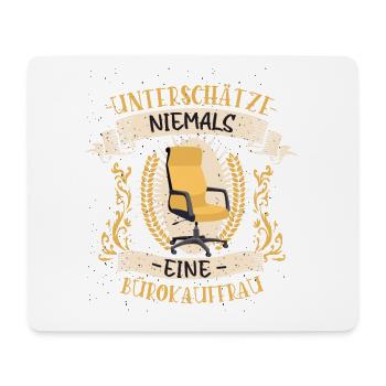 Bürokauffrau Design lustiges Vintage Geschenk - Mousepad (Querformat) - Weiß - Vorne