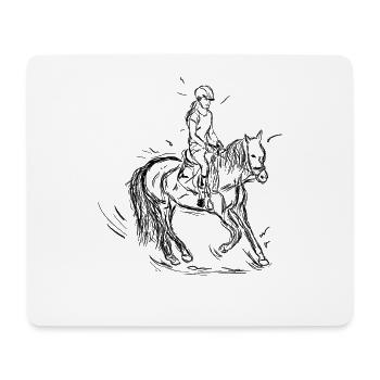 Rider - Mouse Pad (horizontal) - white - Front