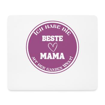 J'ai la meilleure maman du monde entier - Tapis de souris (format paysage) - blanc - Devant