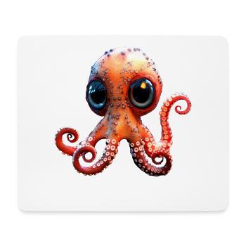 Octopus Small Octopus Cuttlefish Cute Octopus - Mouse Pad (horizontal) - white - Front