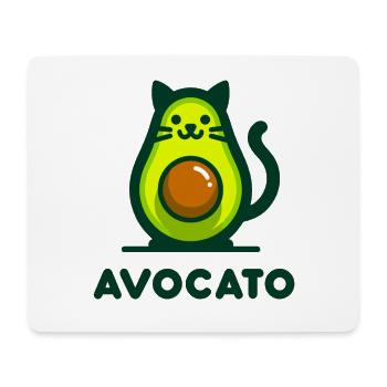 Avocato – Katze-Avocado-Mischung - Mousepad (Querformat) - Weiß - Vorne
