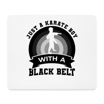 Kleiner Karateka - Mousepad (Querformat) - Weiß - Vorne
