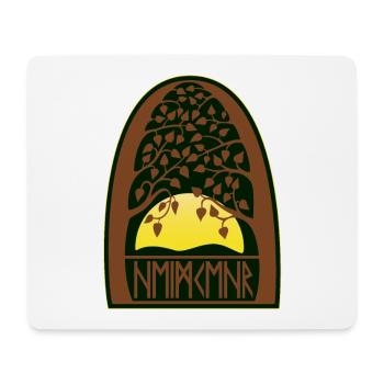 Sonnenaufgang - Runen - Heimkehr - Mousepad (Querformat) - Weiß - Vorne