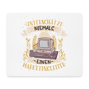Marketingleiter Geschenk Strategie Lustig - Mousepad (Querformat) - Weiß - Vorne