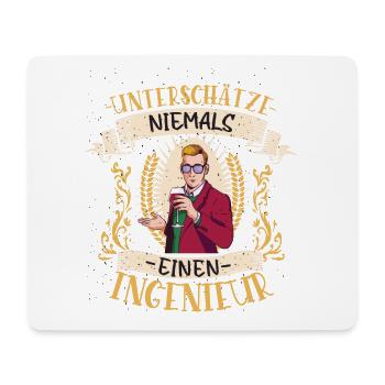 Ingenieur Geschenk Technik Lustig Beruf - Mousepad (Querformat) - Weiß - Vorne
