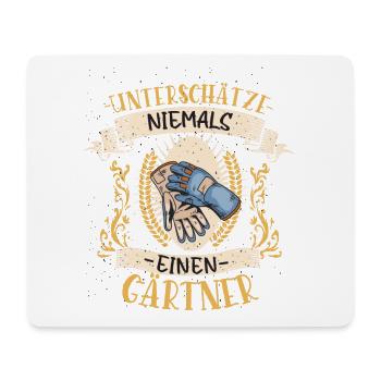 Gärtner Naturliebhaber Geschenk Pflanzendoktor - Mousepad (Querformat) - Weiß - Vorne