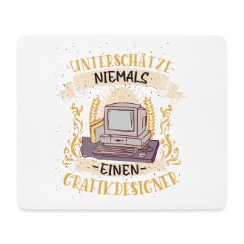 Grafikdesigner Geschenk Kreativ Lustig - Mousepad (Querformat) - Weiß - Vorne