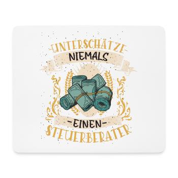 Steuerberater Geschenk Finanzen Lustig - Mousepad (Querformat) - Weiß - Vorne