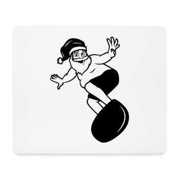 Joyeux Surfmas - Tapis de souris (format paysage) - blanc - Devant