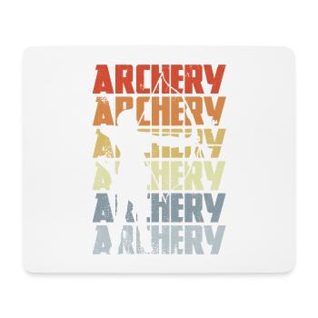 Archer rétro - Tapis de souris (format paysage) - blanc - Devant