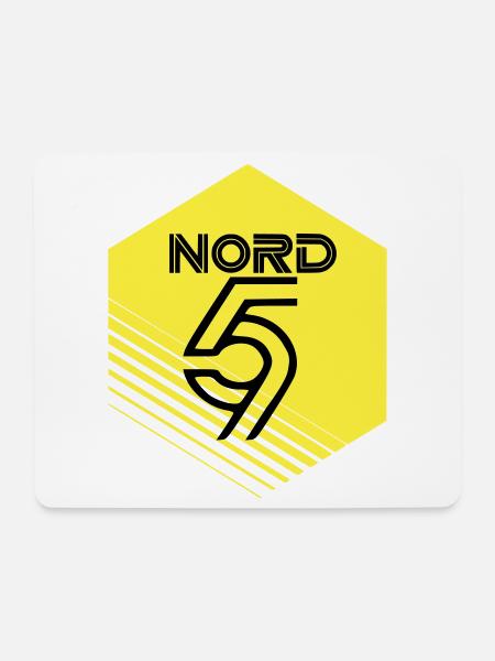 Norden - Mousepad (Querformat) - Weiß