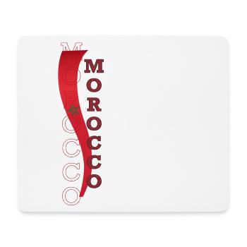 Drapeau du Maroc qui Inspire le Respect Admiration - Tapis de souris (format paysage) - blanc - Devant