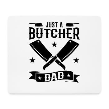 Papa boucher - Tapis de souris (format paysage) - blanc - Devant