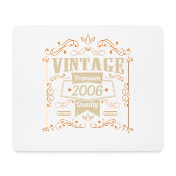 Millésime 2006 Anniversaire Vintage - Tapis de souris (format paysage) - blanc - Devant