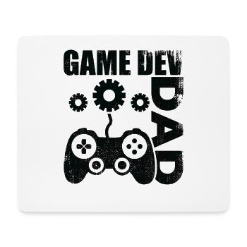 Game Dev Father - Mouse Pad (horizontal) - white - Front