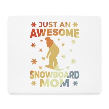 Snowboard Mom - Mouse Pad (horizontal) - white - Front