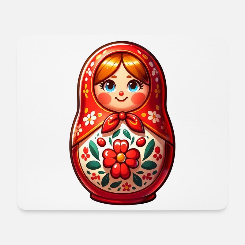 Russian Khokhloma Russland Russen Russische - Mousepad (Querformat) - Weiß