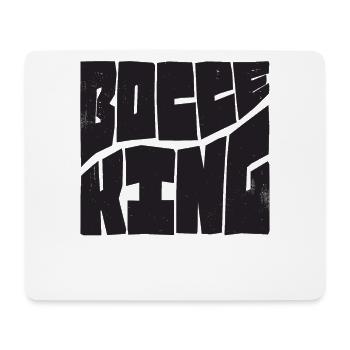 Bocce King Boccespieler Ball mit Jack Bocci Game - Mousepad (Querformat) - Weiß - Vorne