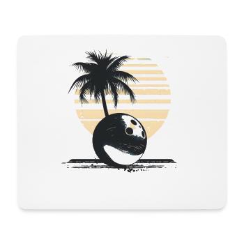 Croquis de bowling - Tapis de souris (format paysage) - blanc - Devant