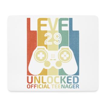 Level 29 Unlocked official teenager - Mouse Pad (horizontal) - white - Front