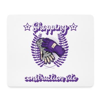 Construction Worker Roofer Site Girl Gift - Mouse Pad (horizontal) - white - Front