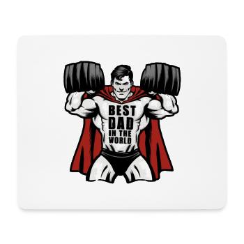 Best Dad in the World for Father's Day Birthday - Mouse Pad (horizontal) - white - Front