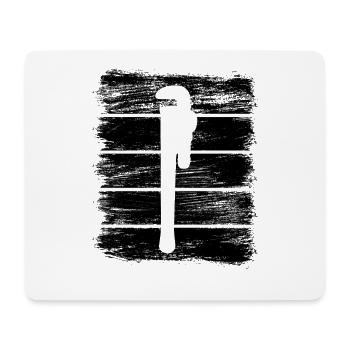 Pipe Wrench Drawing - Mouse Pad (horizontal) - white - Front