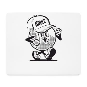 Boule de pétanque pour le Boule de pétanque Cap Boule - Tapis de souris (format paysage) - blanc - Devant
