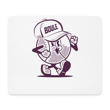 Boule de pétanque pour le Boule de pétanque Cap Boule - Tapis de souris (format paysage) - blanc - Devant