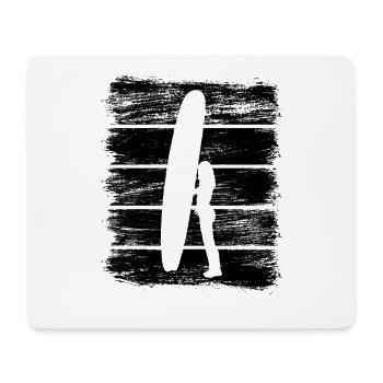 Surfer Girl - Mouse Pad (horizontal) - white - Front
