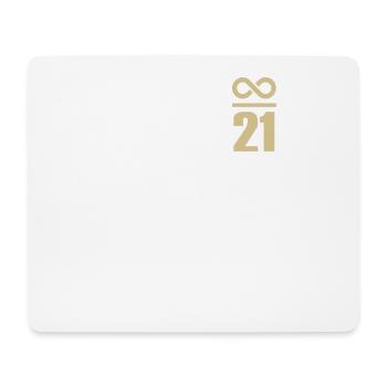 Bitcoin Sprüche Wertspeicher Unendlich 21 Millione - Mousepad (Querformat) - Weiß - Vorne