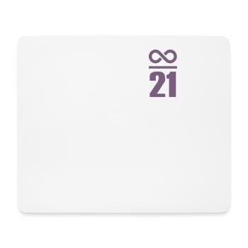 Bitcoin Sprüche Wertspeicher Unendlich 21 Millione - Mousepad (Querformat) - Weiß - Vorne