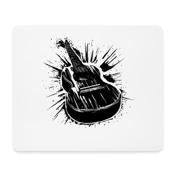 Ukulele Drawing - Mouse Pad (horizontal) - white - Front