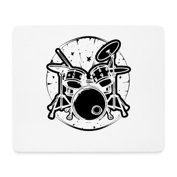 Percussion - Tapis de souris (format paysage) - blanc - Devant