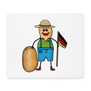 Arachide Allemagne Pomme de terre Légumes Pays Agriculteurs - Tapis de souris (format paysage) - blanc - Devant