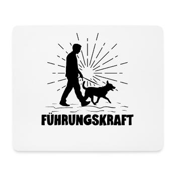 Führungskraft Hund Hundehalter Geschenkidee Lustig - Mousepad (Querformat) - Weiß - Vorne
