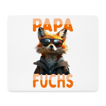 Dad Fox Daddy Dad Father Foxes Father's Day Fox - Mouse Pad (horizontal) - white - Front