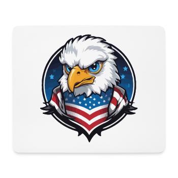 USA Flieger Adler im Kreis - Mousepad (Querformat) - Weiß - Vorne