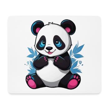 Panda - Tapis de souris (format paysage) - blanc - Devant