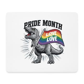 Love is Love – LGBTQIA+ Pride Herz Design - Mousepad (Querformat) - Weiß - Vorne