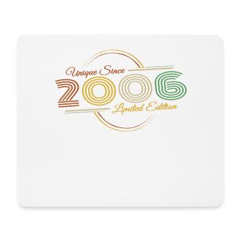 Birthday Retro Unique Since 2006 - Mouse Pad (horizontal) - white - Front